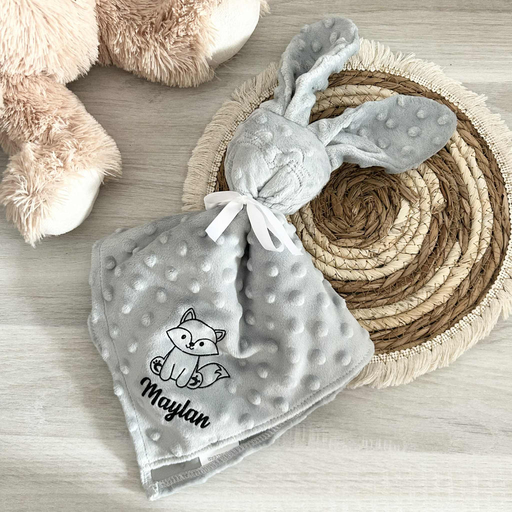 Doudou Lapin Minky Personnalisé