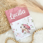 Carnet de Santé Côtelé et Motif Personnalisé