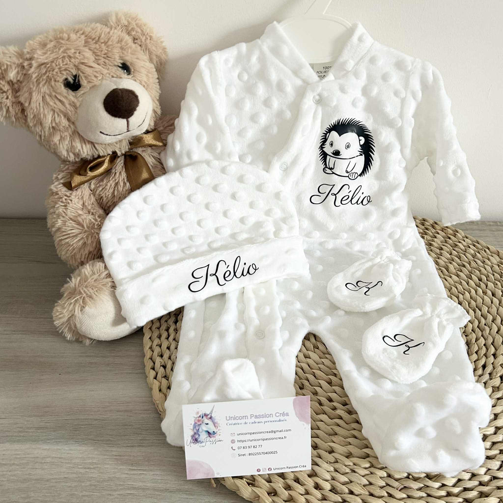 Coffret Pyjama Minky 3pcs Personnalisé