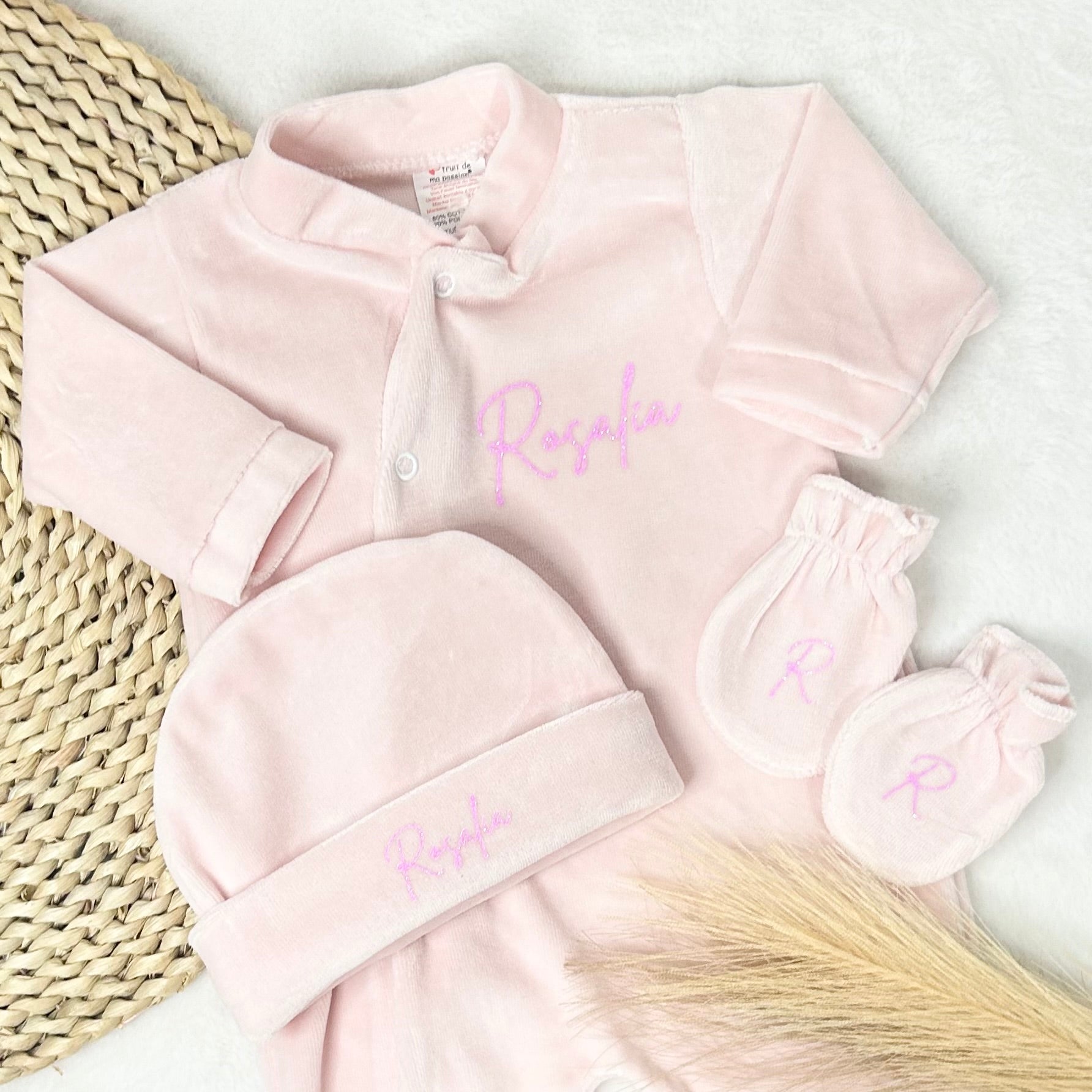 Coffret Pyjama 3pcs - Velours (9 couleurs)