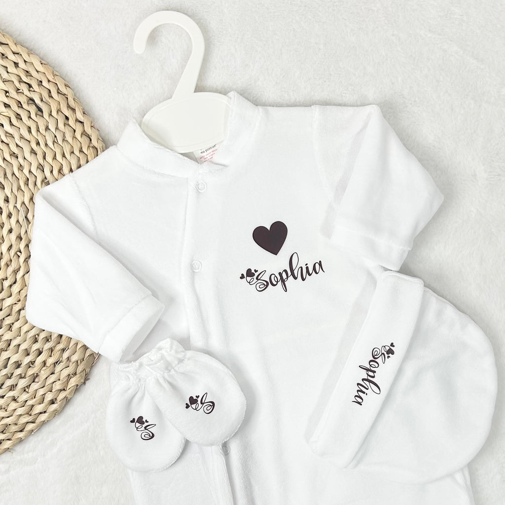 Coffret Pyjama 3pcs - Velours (9 couleurs)