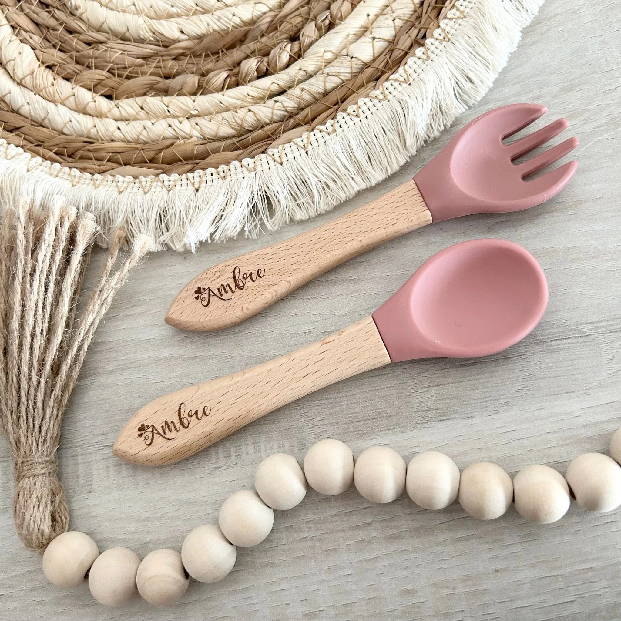 Couverts en Bois Personnalisé