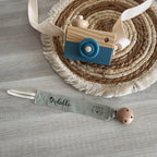 Attache Tétine à Personnaliser Vert