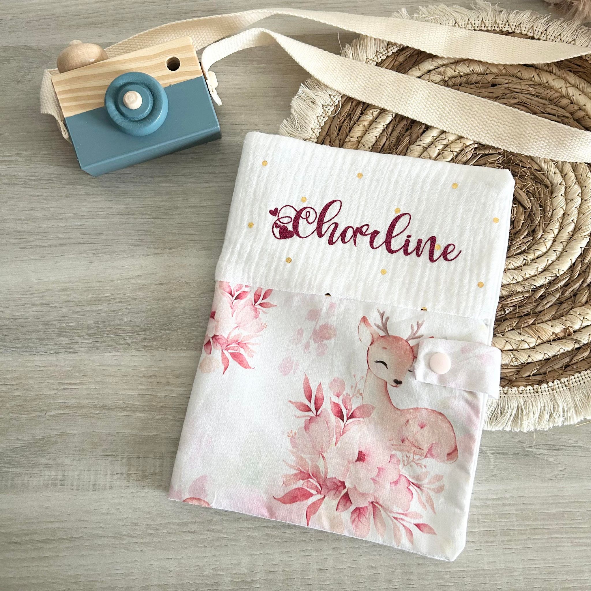 Carnet de Santé Gaze de Coton et Motif Personnalisé