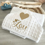 Cape de Bain Minky Personnalisée