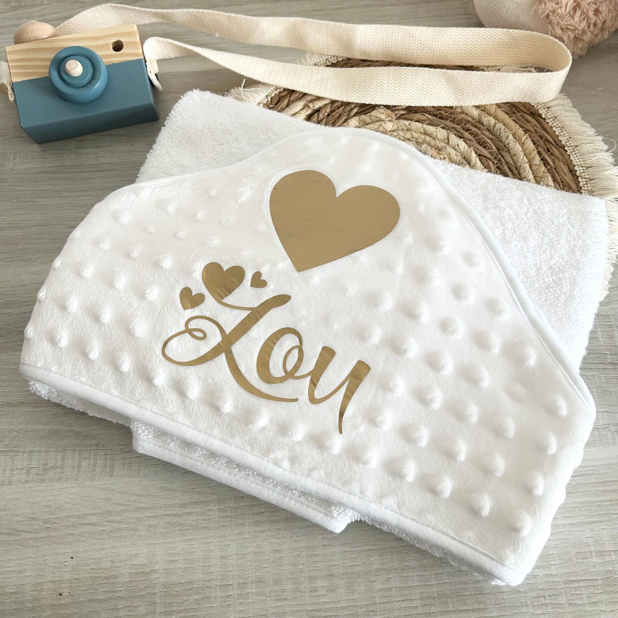 Cape de Bain Minky Personnalisée