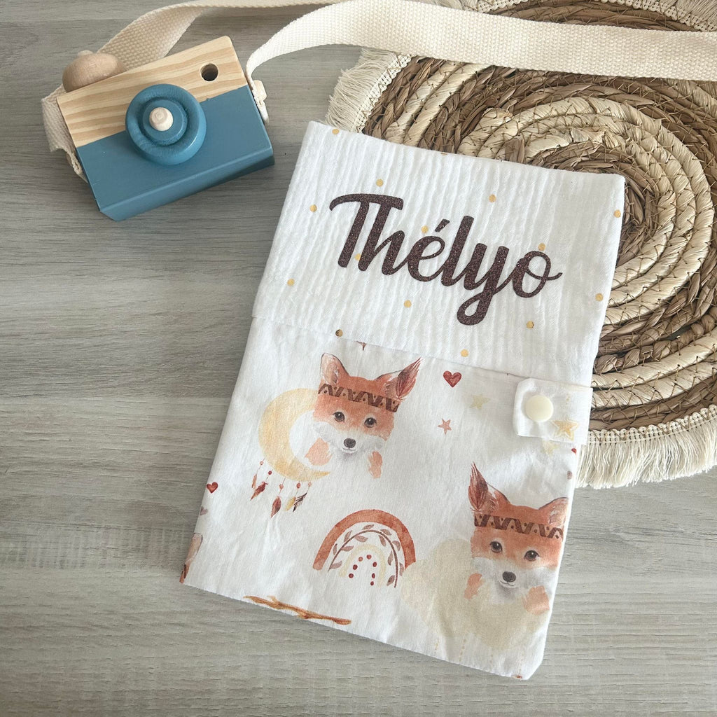 Carnet de Santé Gaze de Coton et Motif Personnalisé