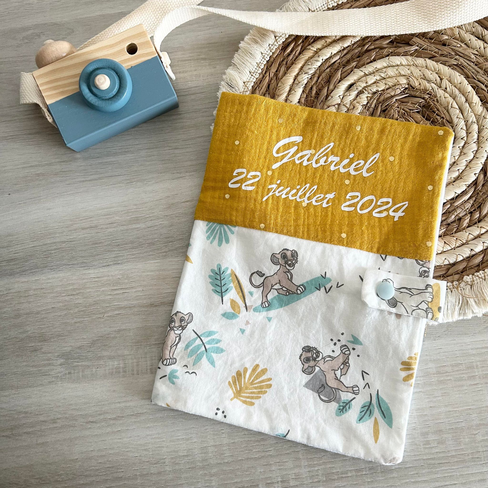 Carnet de Santé Gaze de Coton et Motif Personnalisé