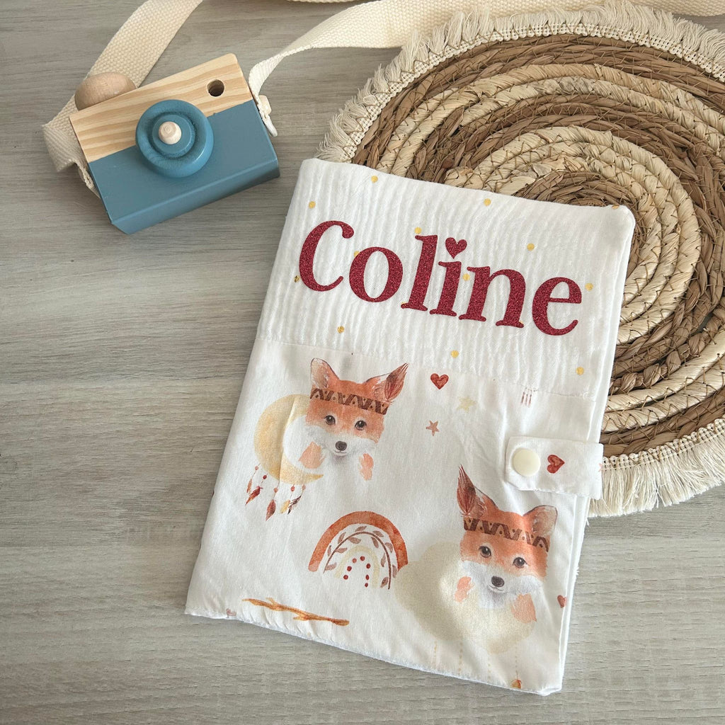 Carnet de Santé Gaze de Coton et Motif Personnalisé