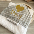 Cape de Bain Minky Personnalisée