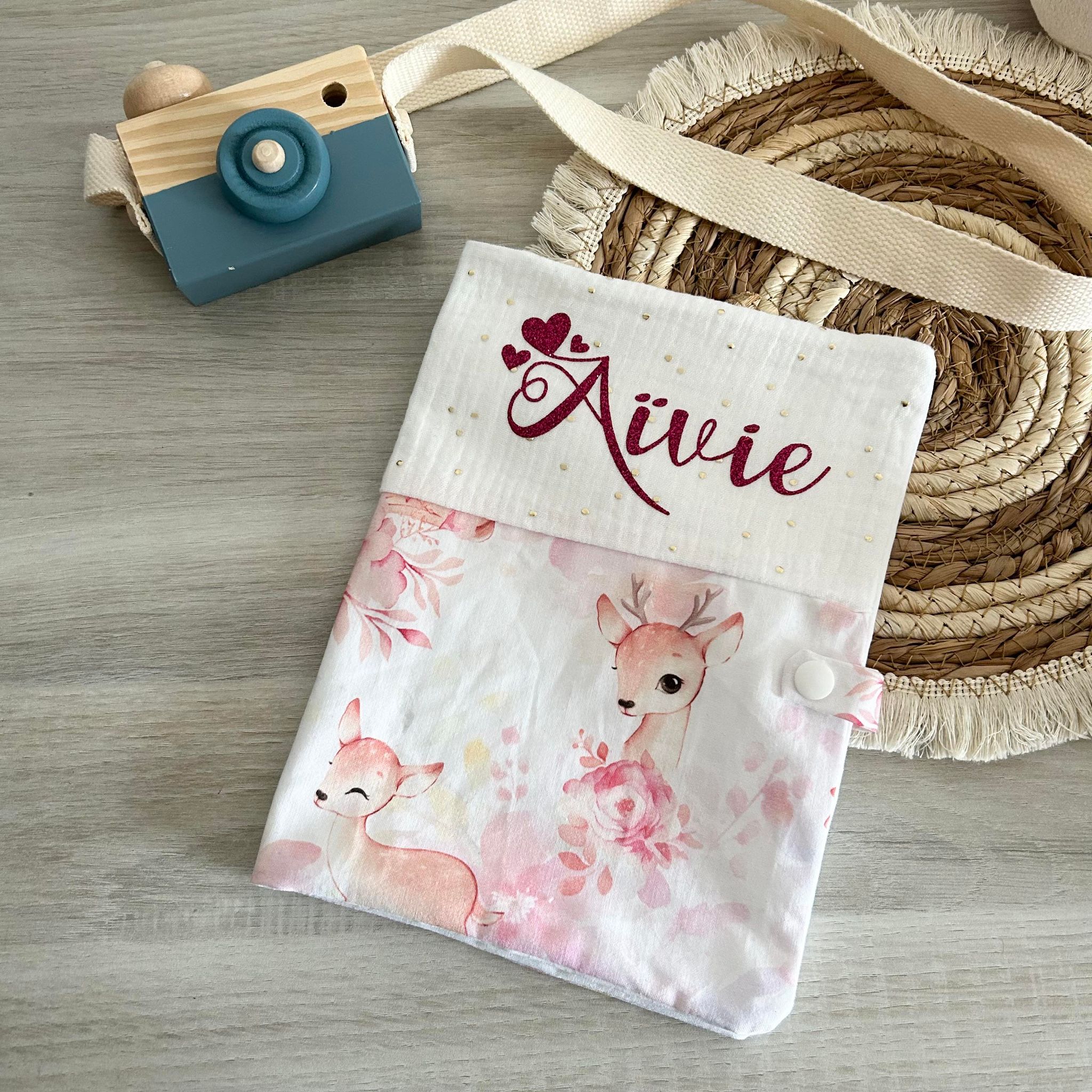 Carnet de Santé Gaze de Coton et Motif Personnalisé