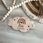 Pancarte Personnalisée en Bois - Bébé à Bord
