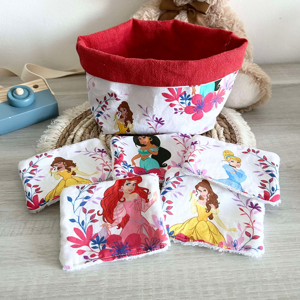 Panière et ses 5 Lingettes Personnalisées