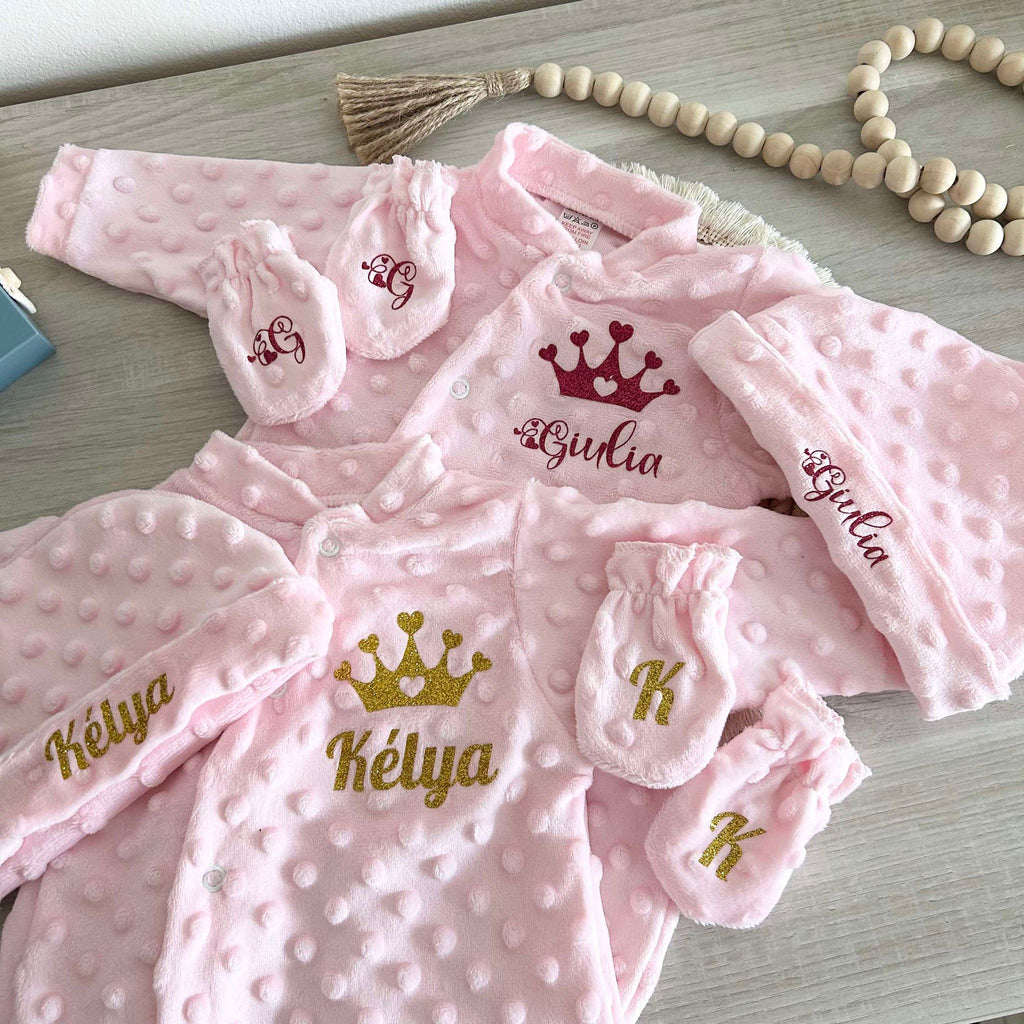 Coffret Pyjama Minky 3pcs Personnalisé