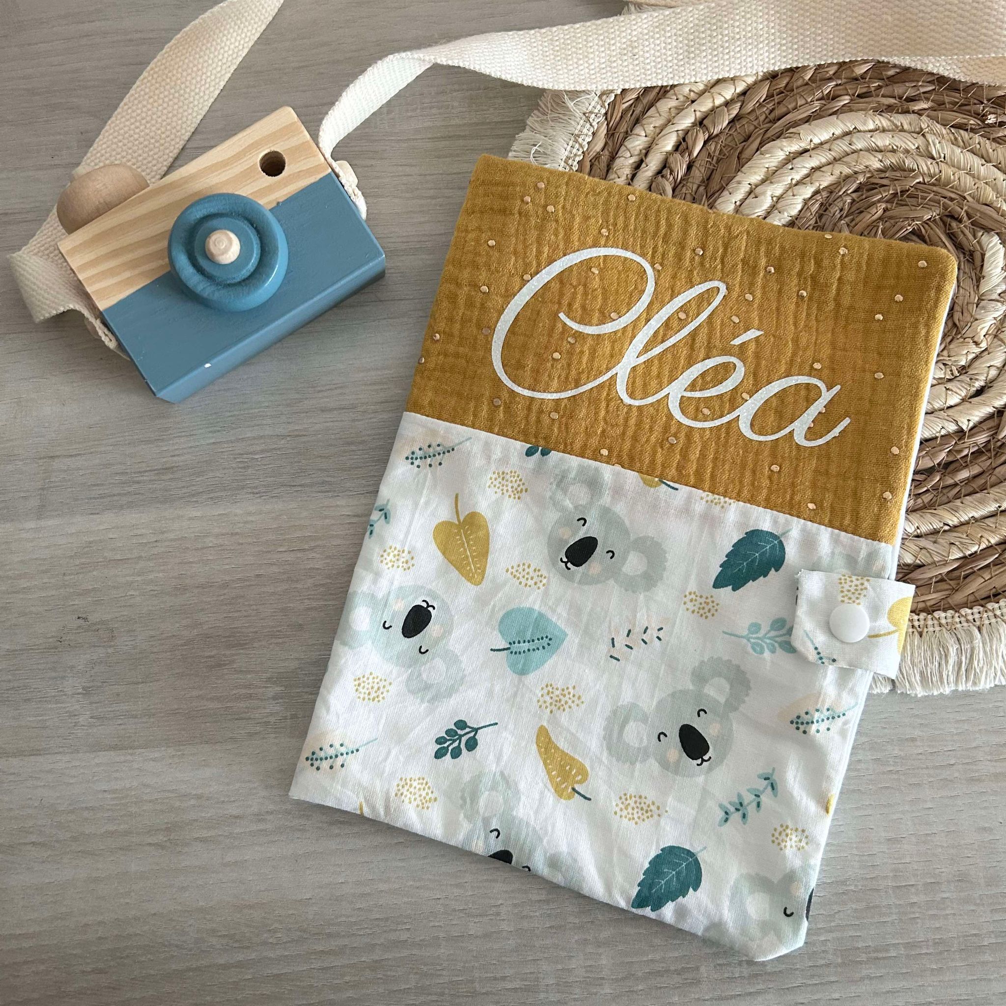 Carnet de Santé Gaze de Coton et Motif Personnalisé