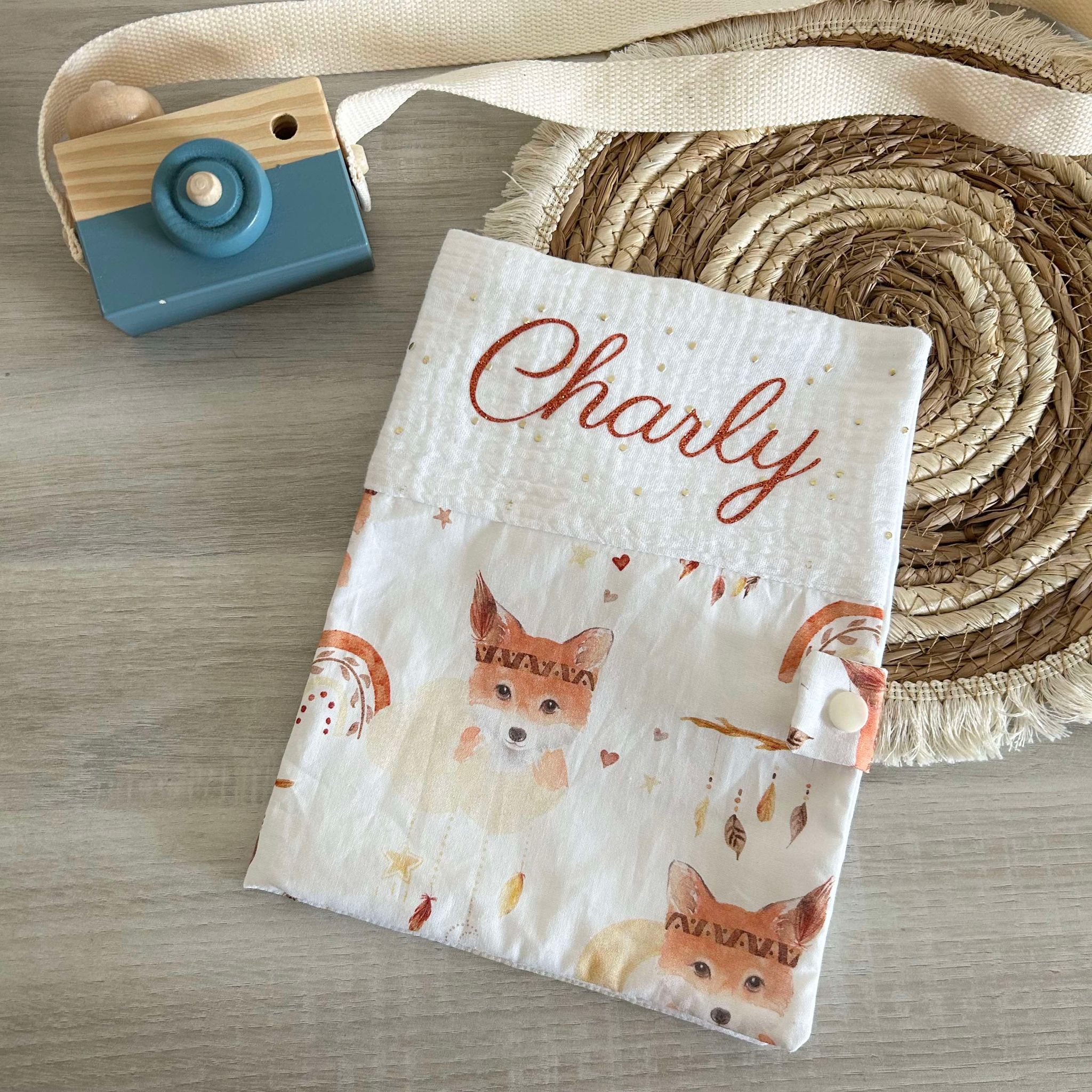 Carnet de Santé Gaze de Coton et Motif Personnalisé