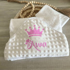 Cape de Bain Minky Personnalisée