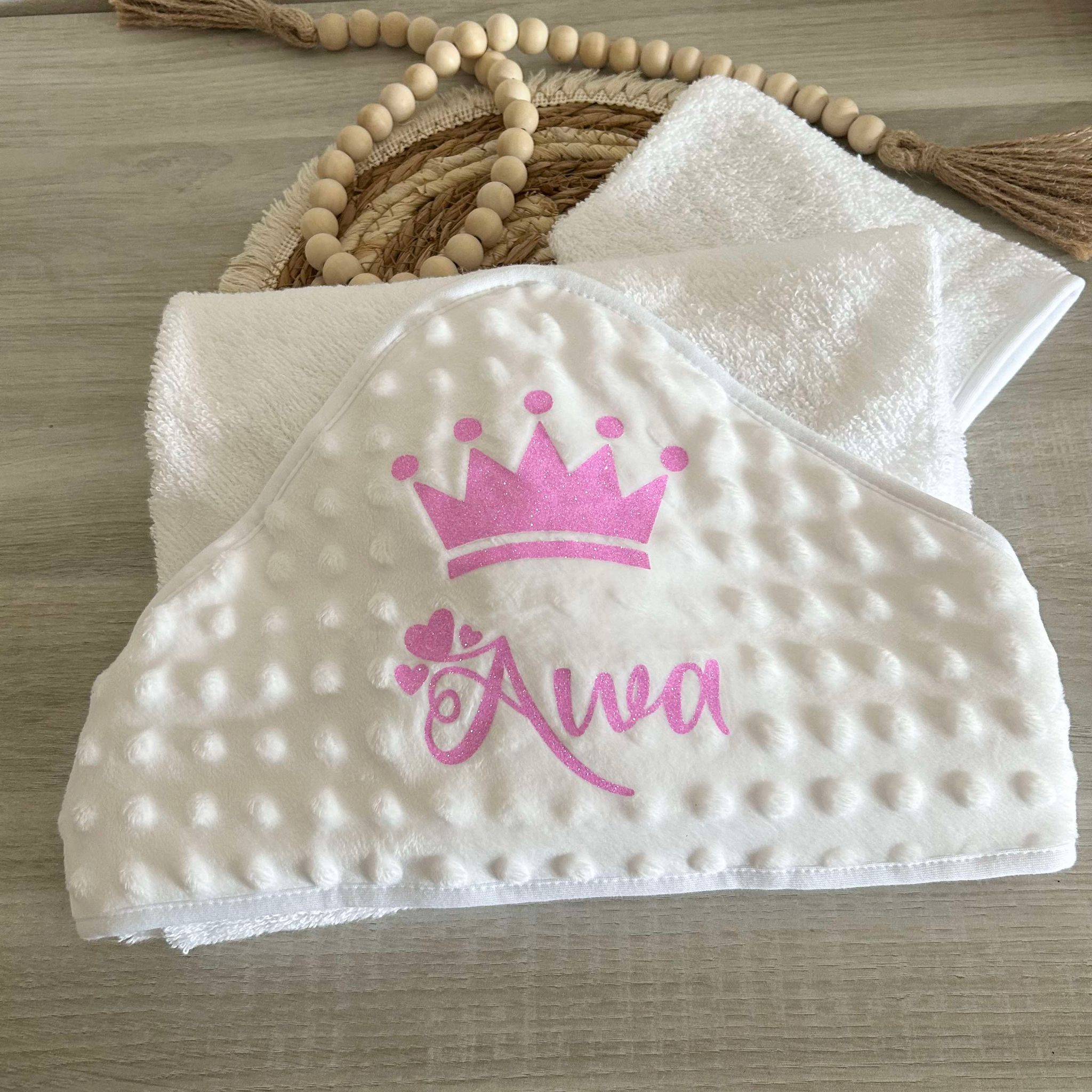 Cape de Bain Minky Personnalisée