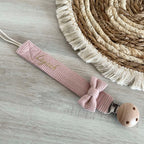 Attache Tétine Velours Côtelé Personnalisée