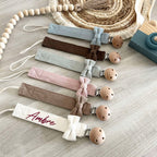 Personnalisez Votre Attache Tétine Papillon en Tissu (Plusieurs Couleurs)