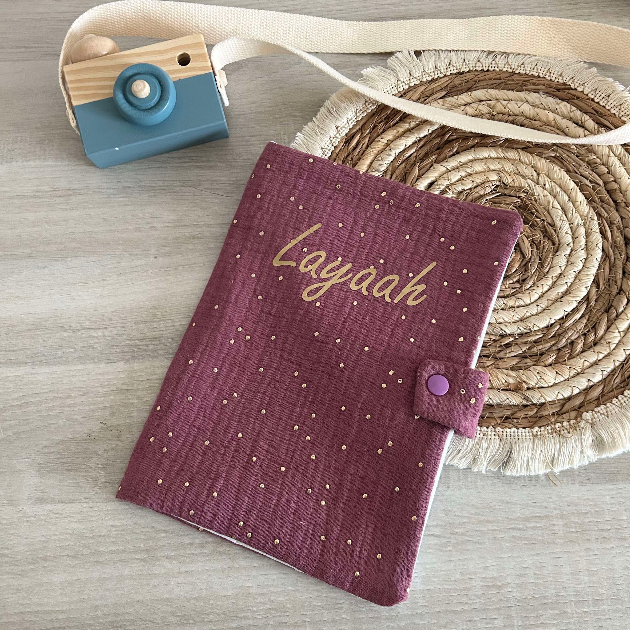 Carnet de Santé Gaze de Coton Personnalisé