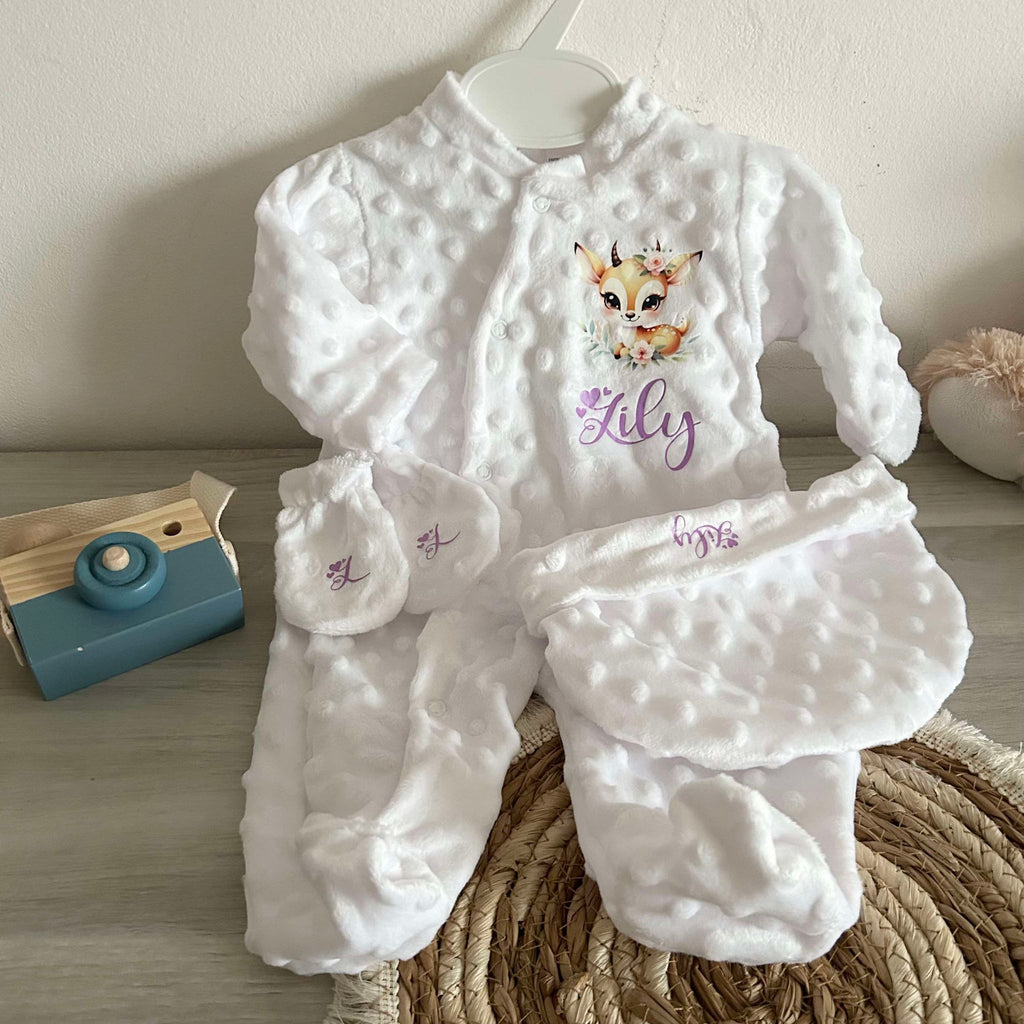 Coffret Pyjama Minky 3pcs Personnalisé