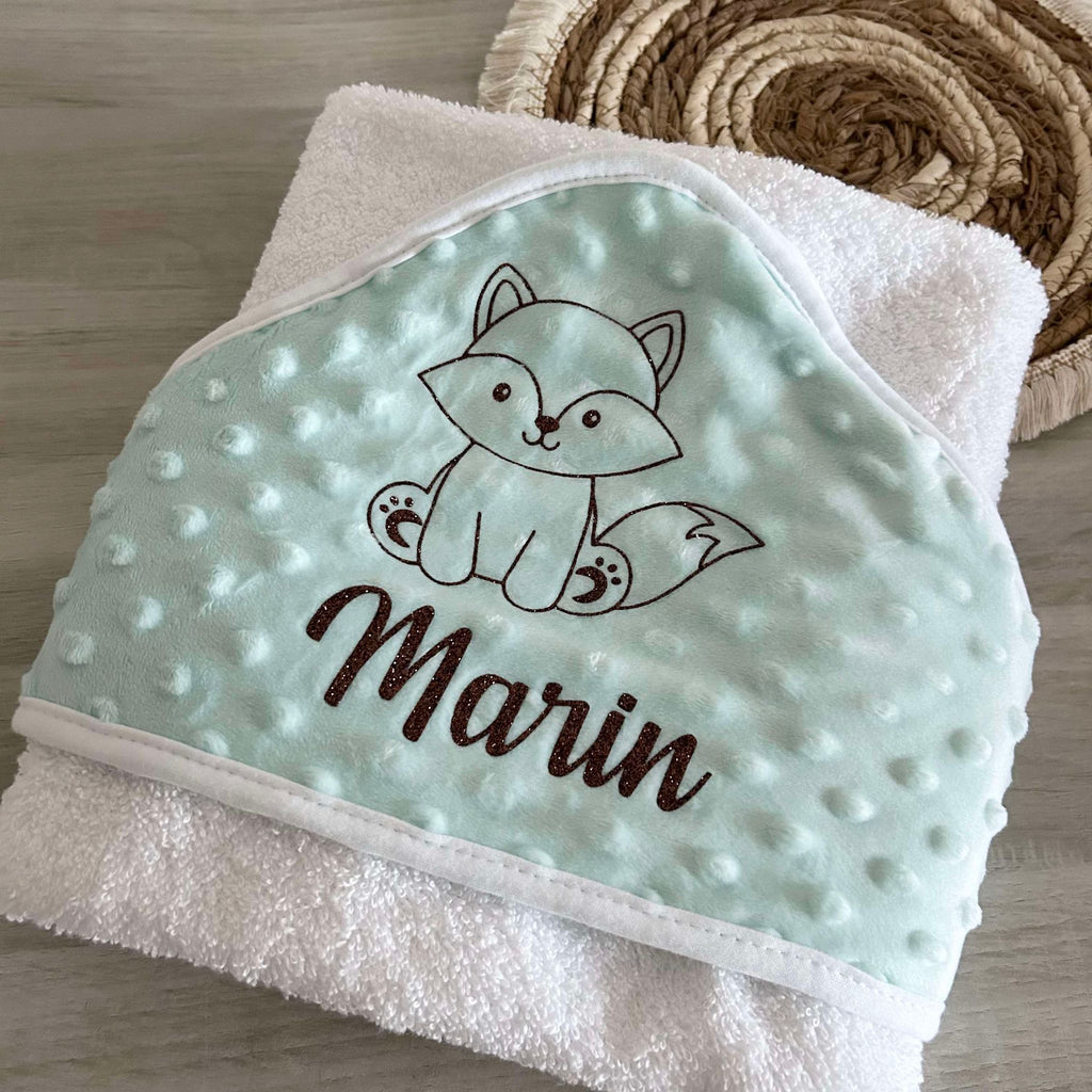 Cape de Bain Minky Personnalisée
