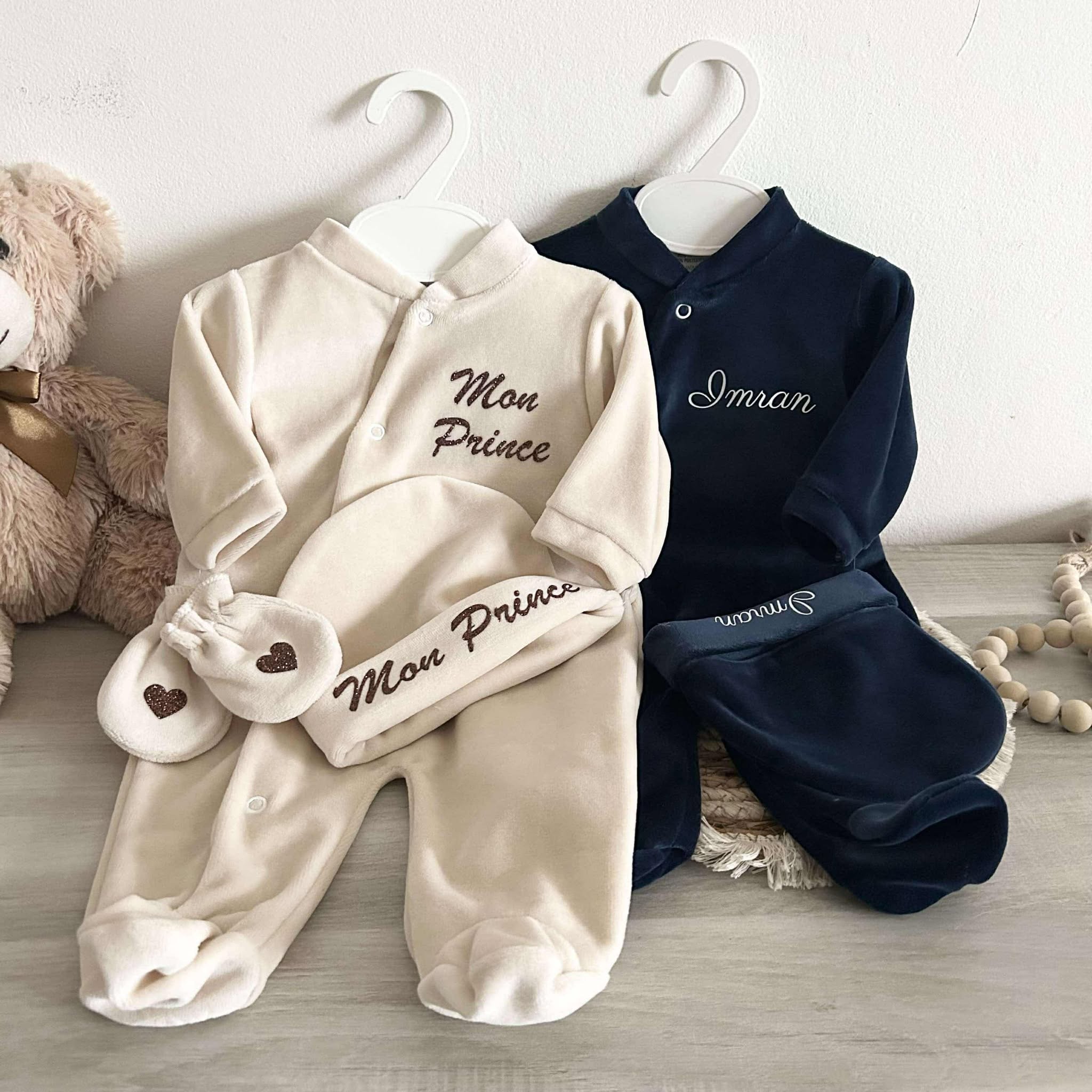 Coffret Pyjama Velours 3pcs Personnalisé