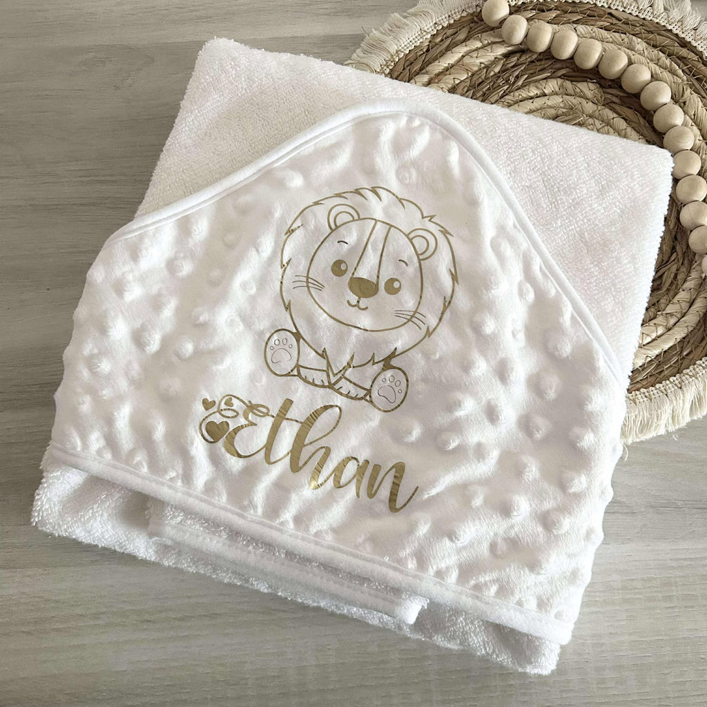 Cape de Bain Minky Personnalisée