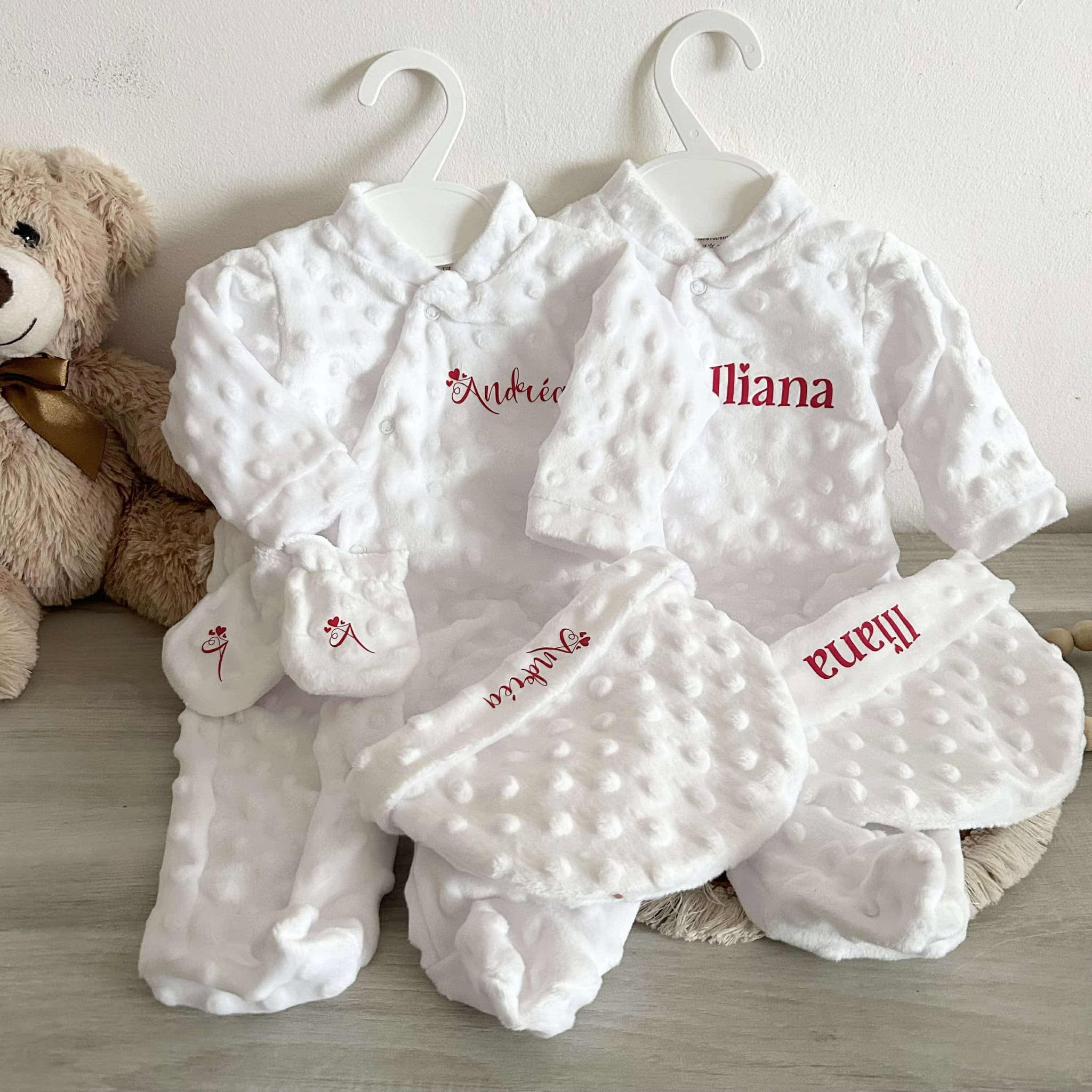 Coffret Pyjama Minky 3pcs Personnalisé