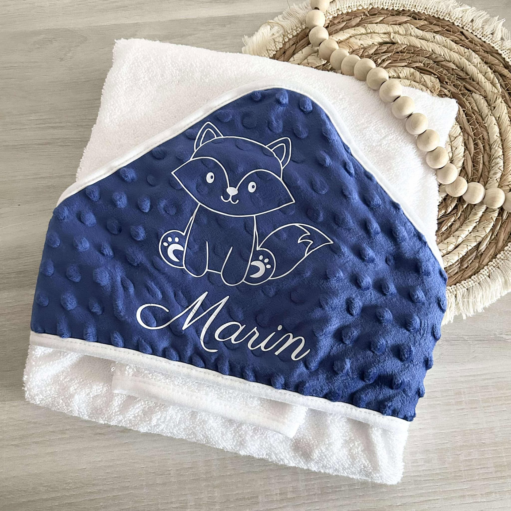 Cape de Bain Minky Personnalisée