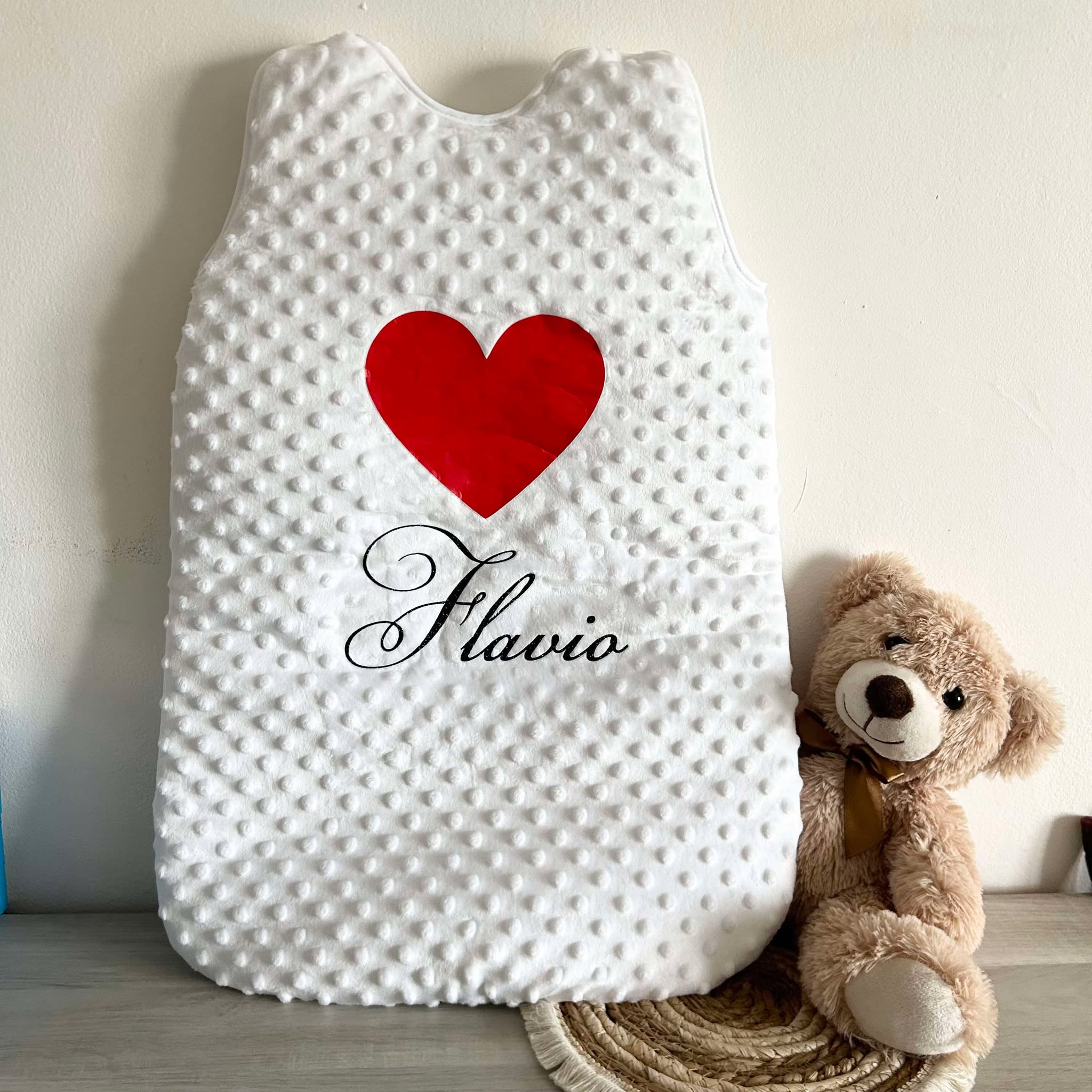 Gigoteuse Minky à Personnaliser - Blanc