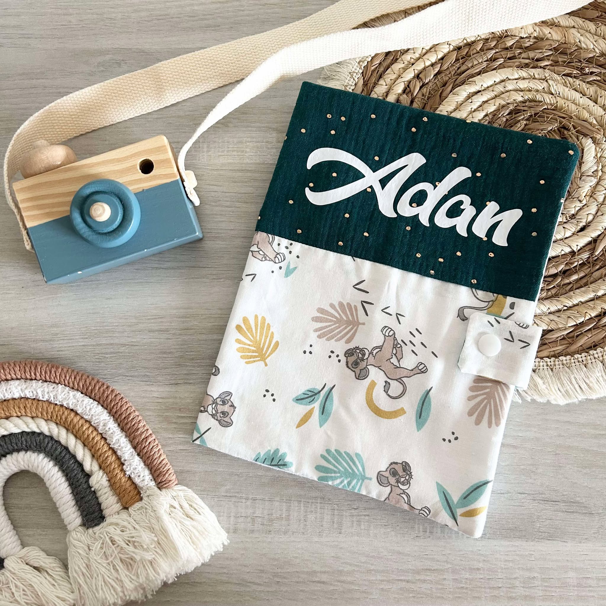 Carnet de Santé Gaze de Coton et Motif Personnalisé