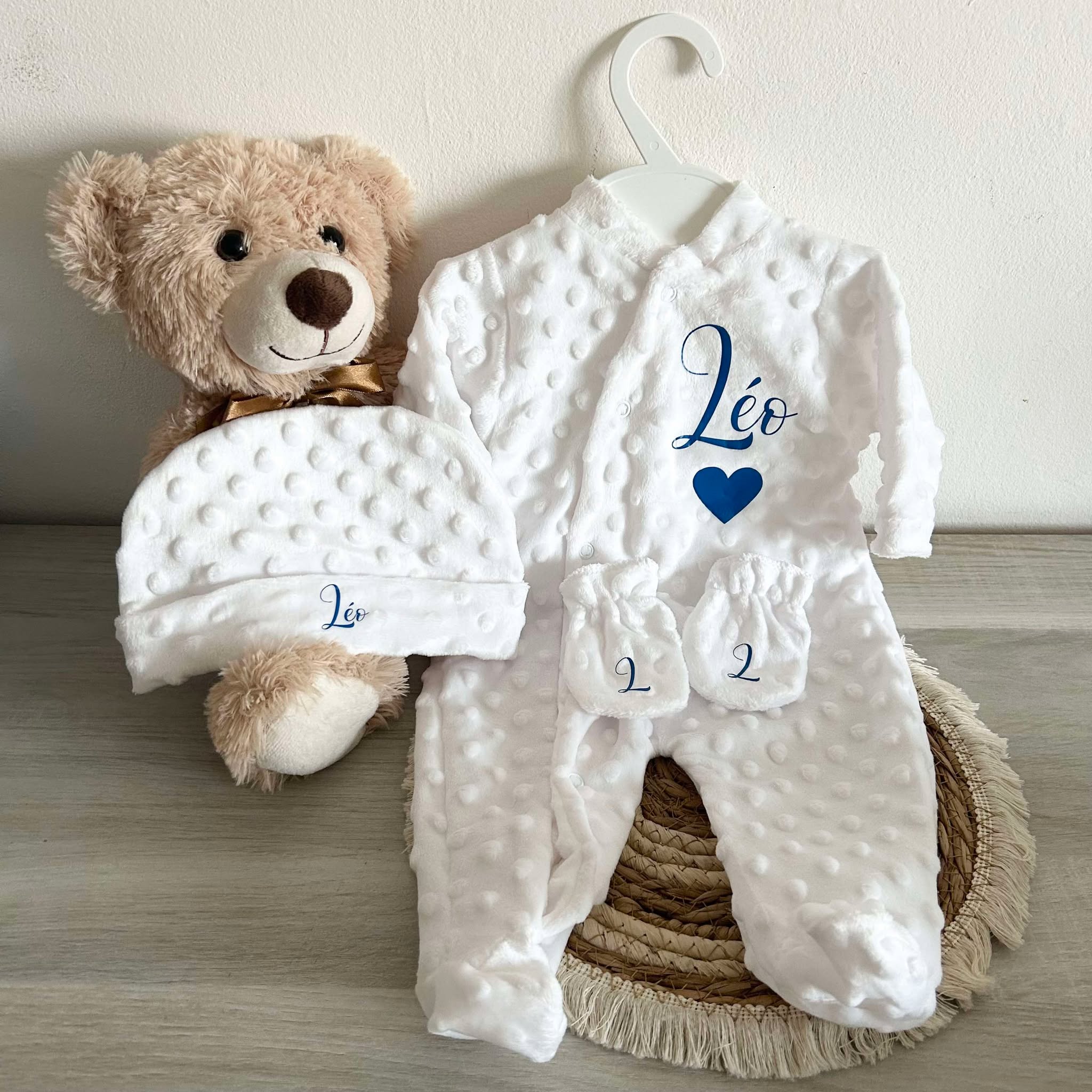 Coffret Pyjama Minky 3pcs Personnalisé