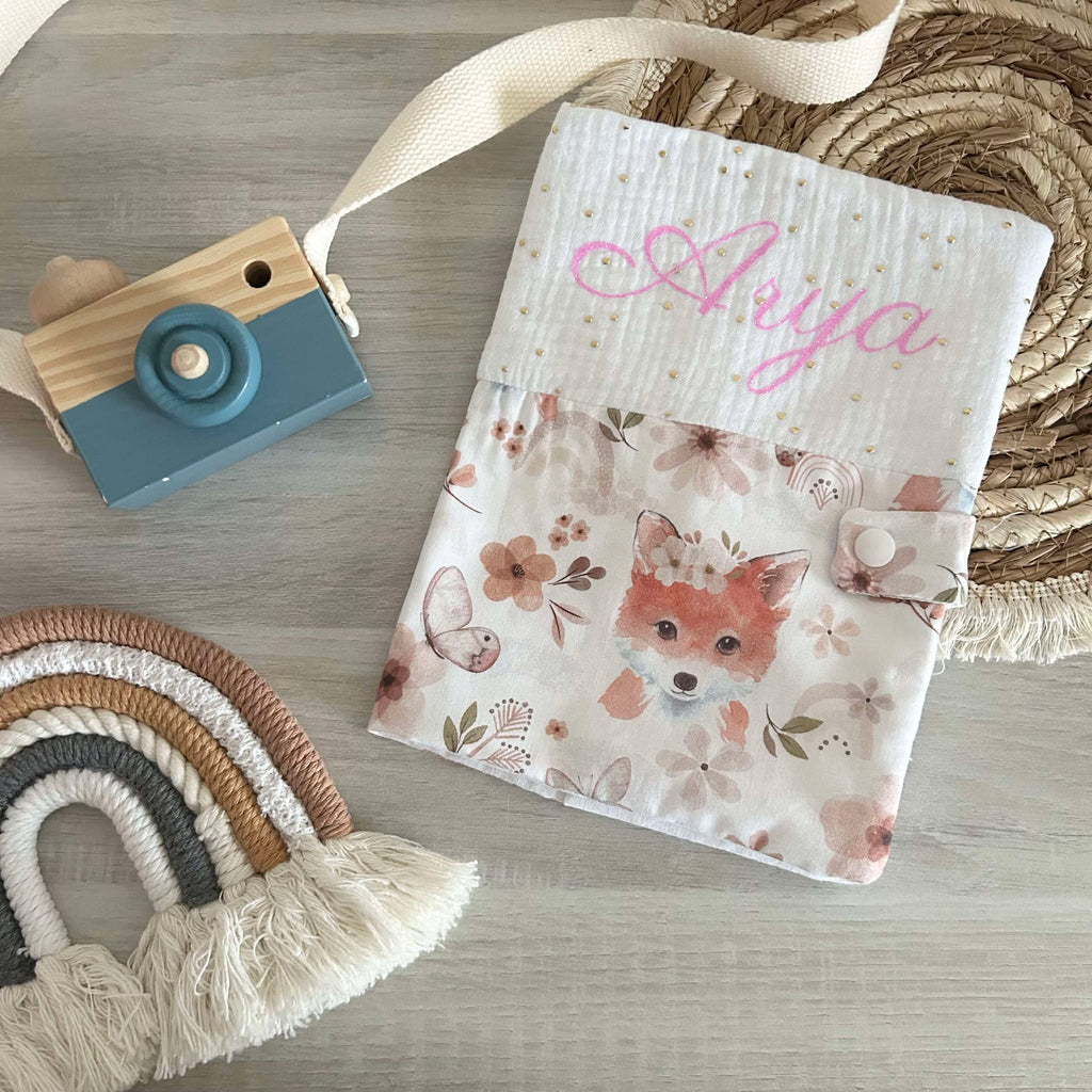 Carnet de Santé Gaze de Coton et Motif Personnalisé