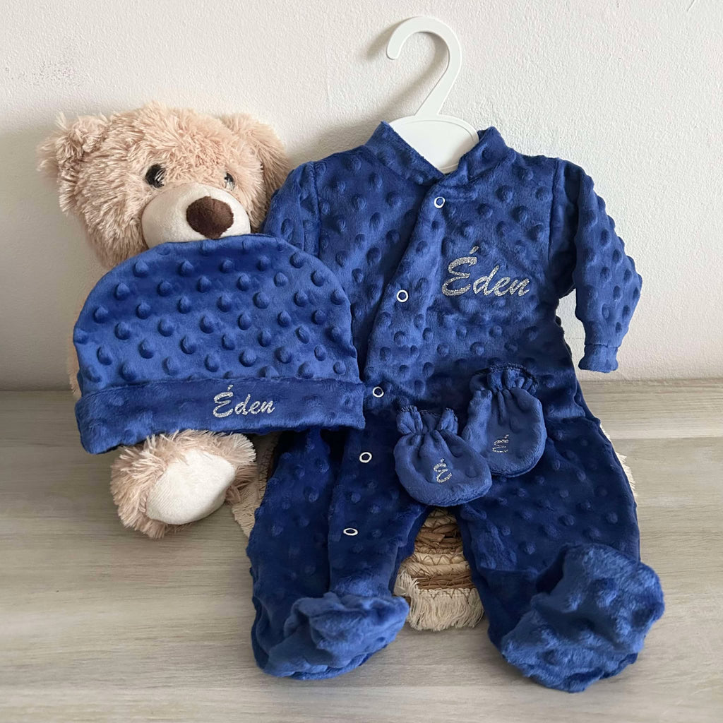 Coffret Pyjama Minky 3pcs Personnalisé