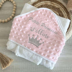 Cape de Bain Minky Personnalisée