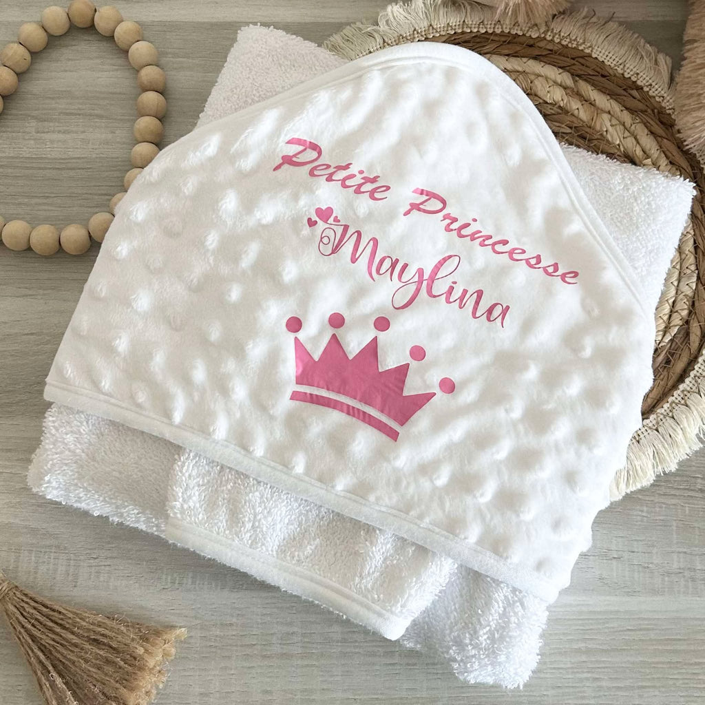 Cape de Bain Minky Personnalisée