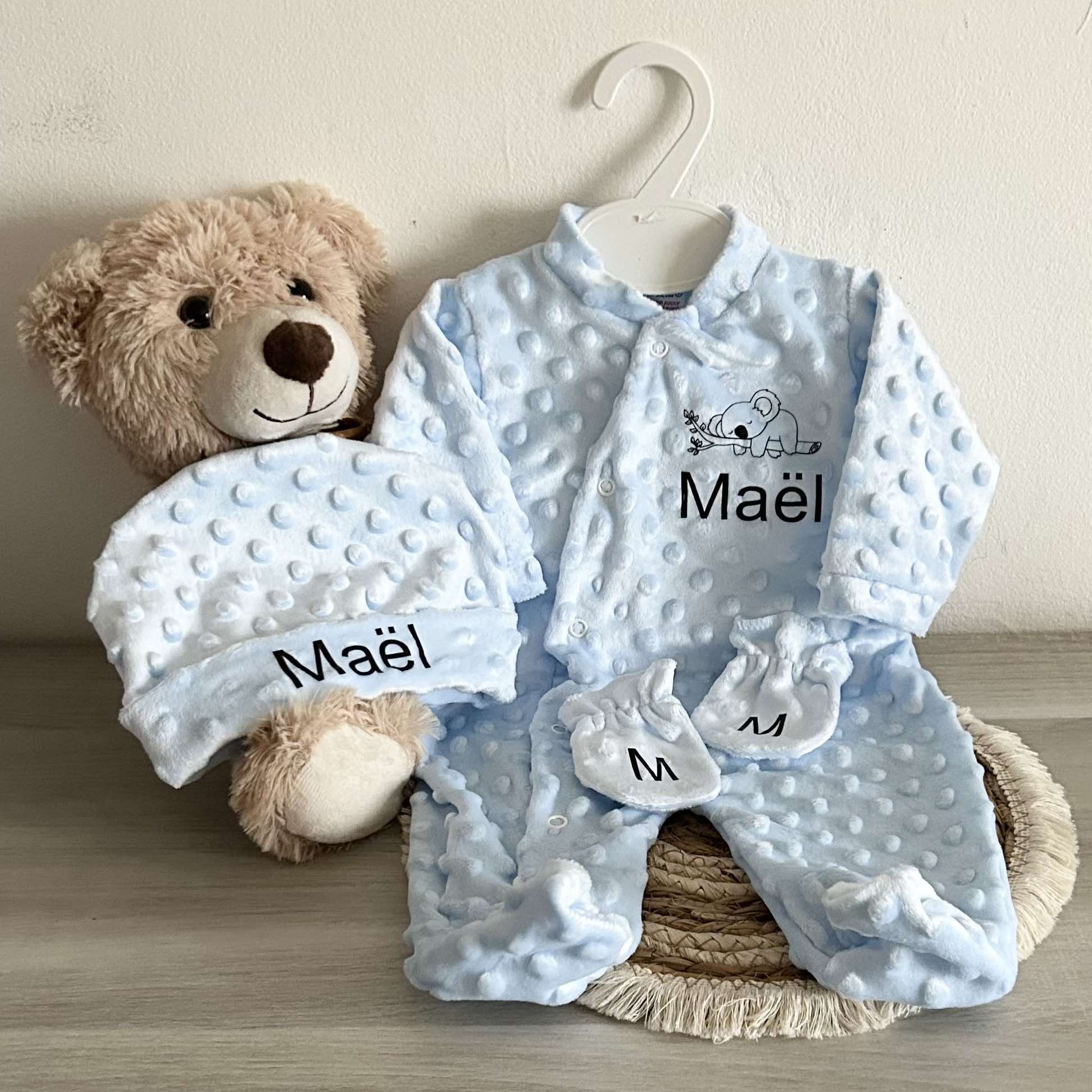 Coffret Pyjama Minky 3pcs Personnalisé