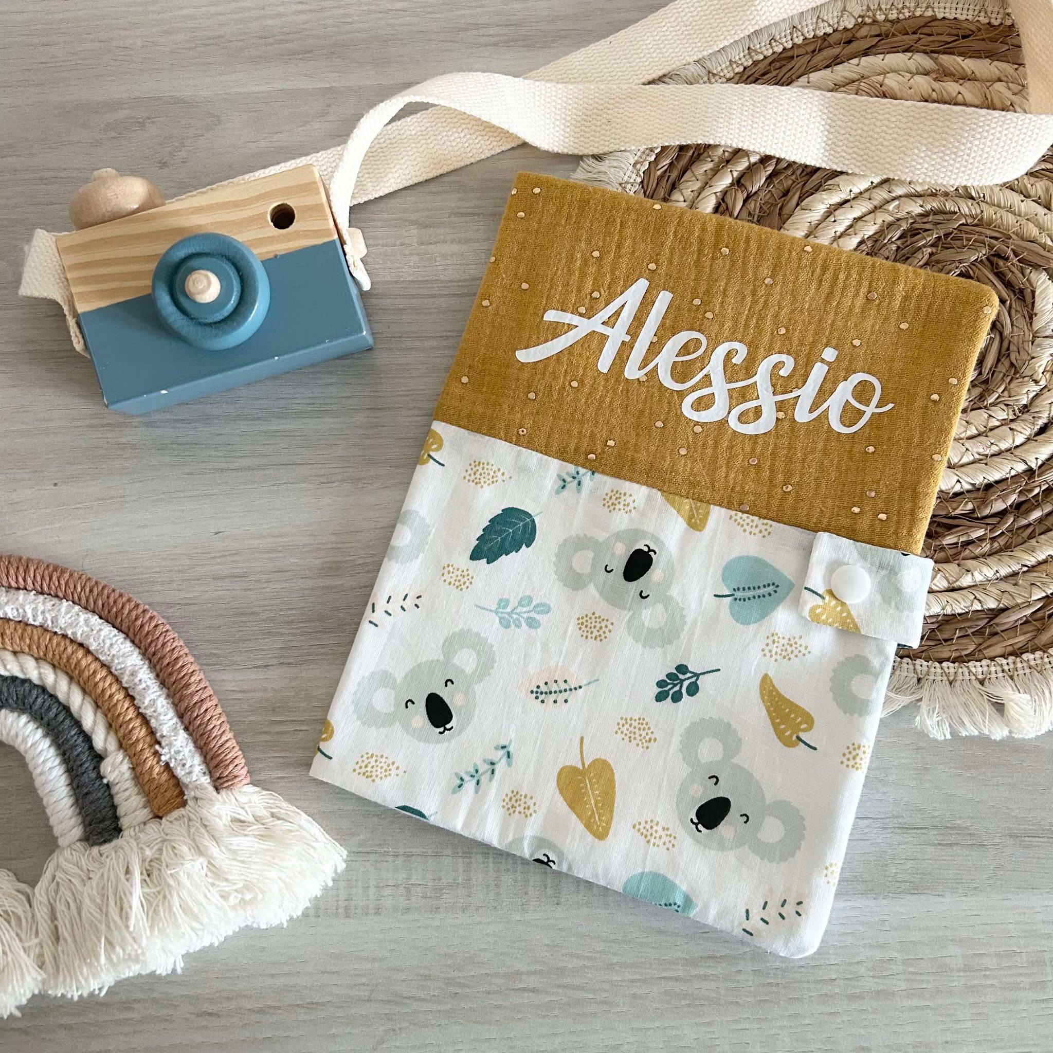 Carnet de Santé Gaze de Coton et Motif Personnalisé