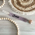 Personnalisez Votre Attache Tétine en Tissu (Plusieurs Couleurs)