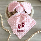 Doudou Lapin Minky Personnalisé