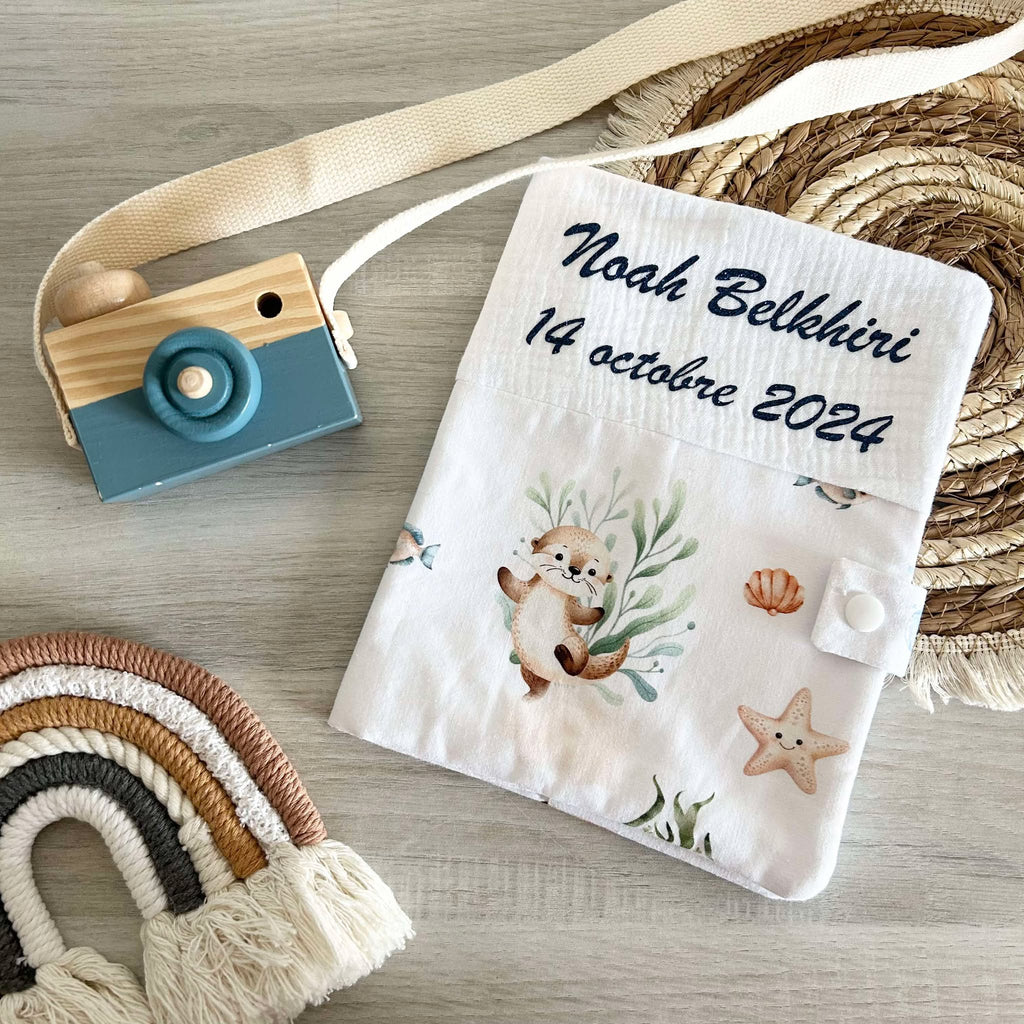 Carnet de Santé Gaze de Coton et Motif Personnalisé