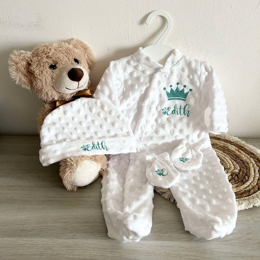 Coffret Pyjama Minky 3pcs Personnalisé