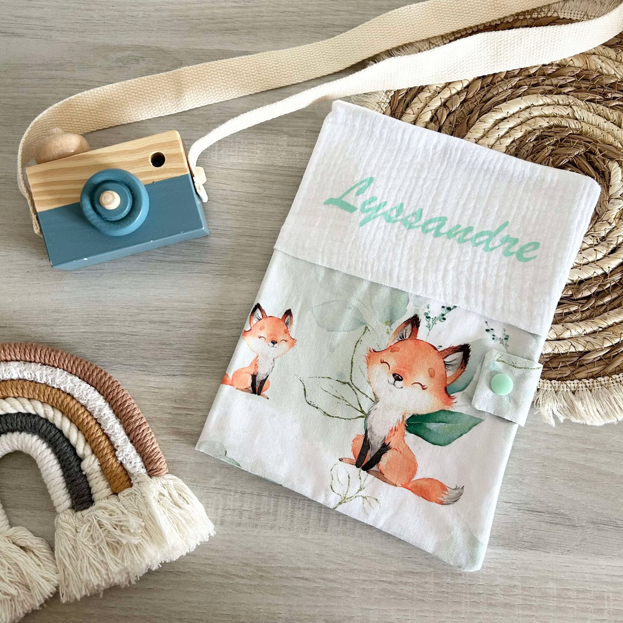 Carnet de Santé Gaze de Coton et Motif Personnalisé