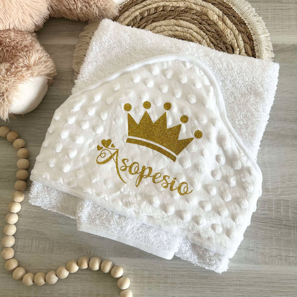 Cape de Bain Minky Personnalisée