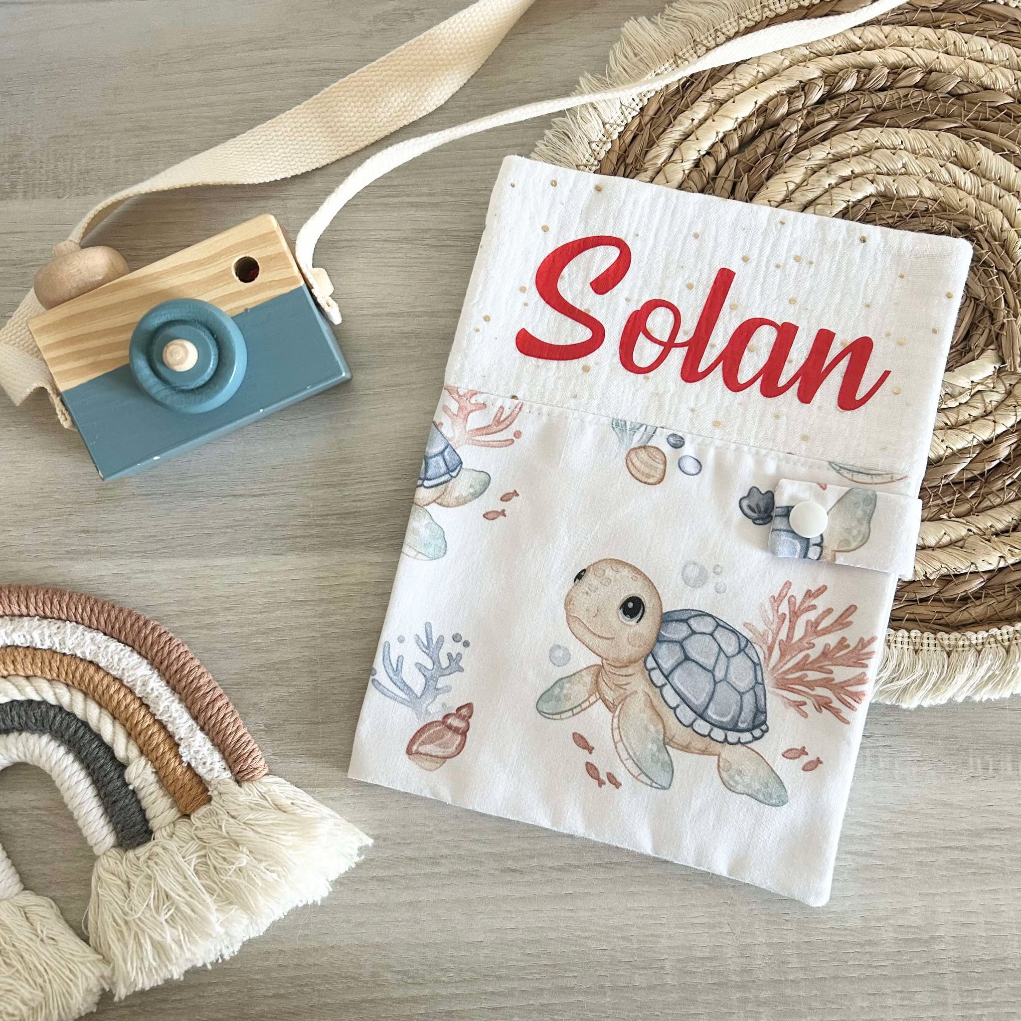 Carnet de Santé Gaze de Coton et Motif Personnalisé