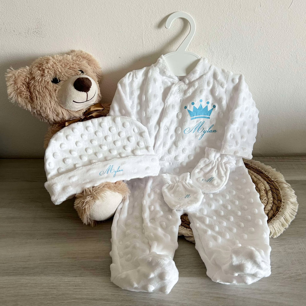 Coffret Pyjama Minky 3pcs Personnalisé