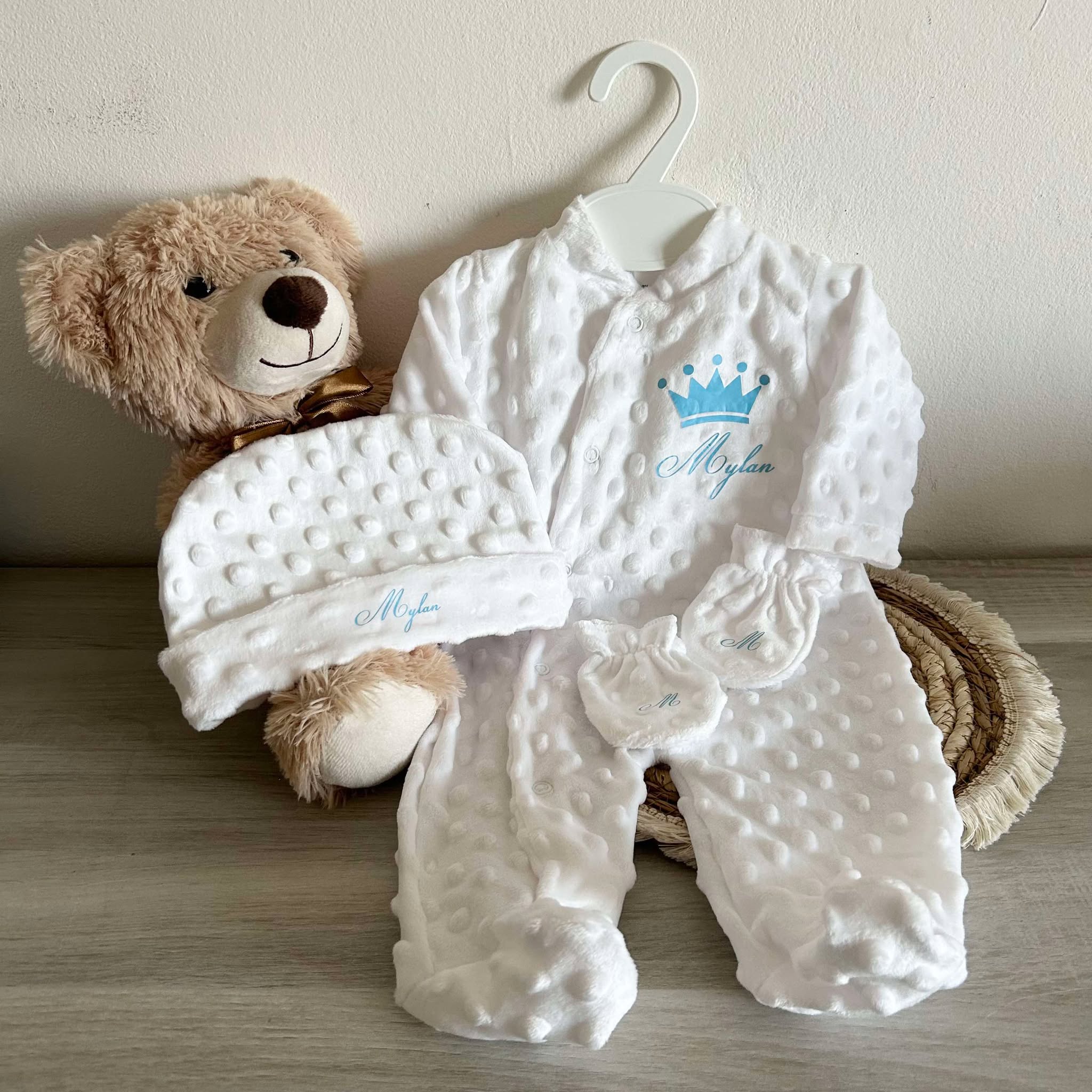 Coffret Pyjama Minky 3pcs Personnalisé