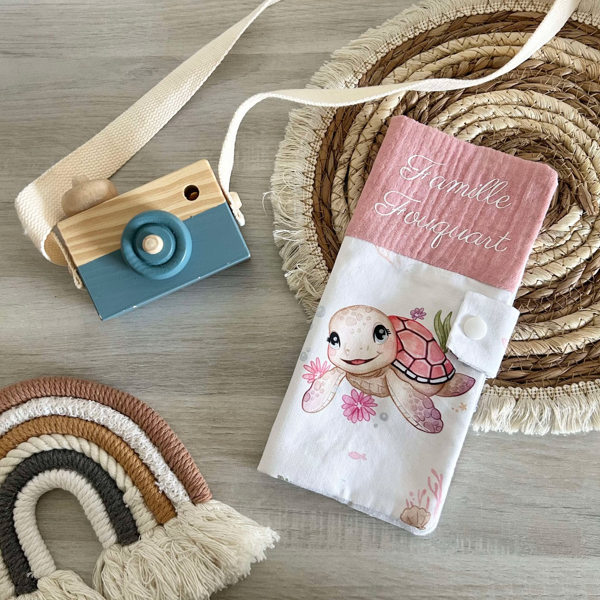 Livret de Famille Gaze de Coton Personnalisé